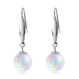 18K Gold Opal Earrings Temperament Small Fresh Ladies Jewelry