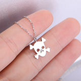 Skull Skeleton Necklace Wholesale S925 Fashion Jewelry For Women