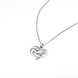 Care And Love Heart Shape 925 Sterling Silver Jewelry