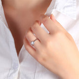 925 sterling silver cubic zircon Engagement ring European and American jewelry  wholesale jewelry
