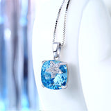 Silver Crystal Necklace Pendant Wholesale