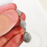 Fancy Cubic Zirconia Pendants For Women Sterling Silver Pendant Earrings