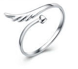 romantic angel's guard open ring
