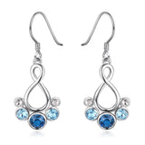 High Quality 925 Sterling Silver Jewelry Pendant Zircon Drop Earrings for Women