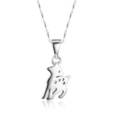 S925 Sterling Silver Fawn Pendant Necklace Wholesale