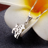 S925 Sterling Silver Fawn Pendant Necklace Wholesale