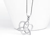 New Arrival Women Necklace Hollow  Sterling Silver Heart Necklace