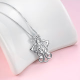 Real 925 Sterling Silver Angel Necklaces for Mother's Day Gift Jewelry With Chain