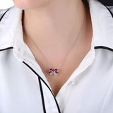  Silver Clover Necklace Pendant