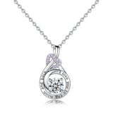 Love heart-shaped diamond Messages necklace pendant European and American fashion wild  jewelry