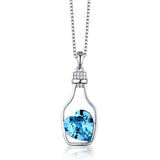 S925 Sterling Silver Austrian Crystal Pendant Necklace Wholesale Jewellery