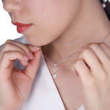 S925 Sterling Silver Luxury Cubic Zircon Pendant Necklace