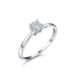 S925 sterling silver Cubic Zircon Engagement Promise Ring jewelry wholesale