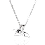 dolphin double fishtail necklace