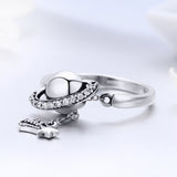 S925 Sterling Silver Bright Galaxy Ring