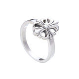 Korean Trend 925 Sterling Silver Retro Ring Open Hollow Ring Female Hand Jewelry Ring