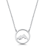 Mountains pendant necklace