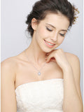 Opal Silver Necklace Heart Best Sale Nice Quality Necklace