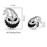 925 Sterling Silver Skull  Charms for Birthday Halloween Jewelry for Women Gift