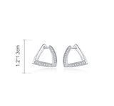 Sterling Silver Earrings For Women Geometric Earrings Silver Jewelry For Women