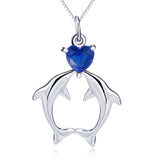 Starlite Linked Double Dolphin Sterling Silver Animal Jewelry