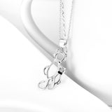 Lovely Cat Pendant Necklace Fashion Charms 925 Sterling Silver