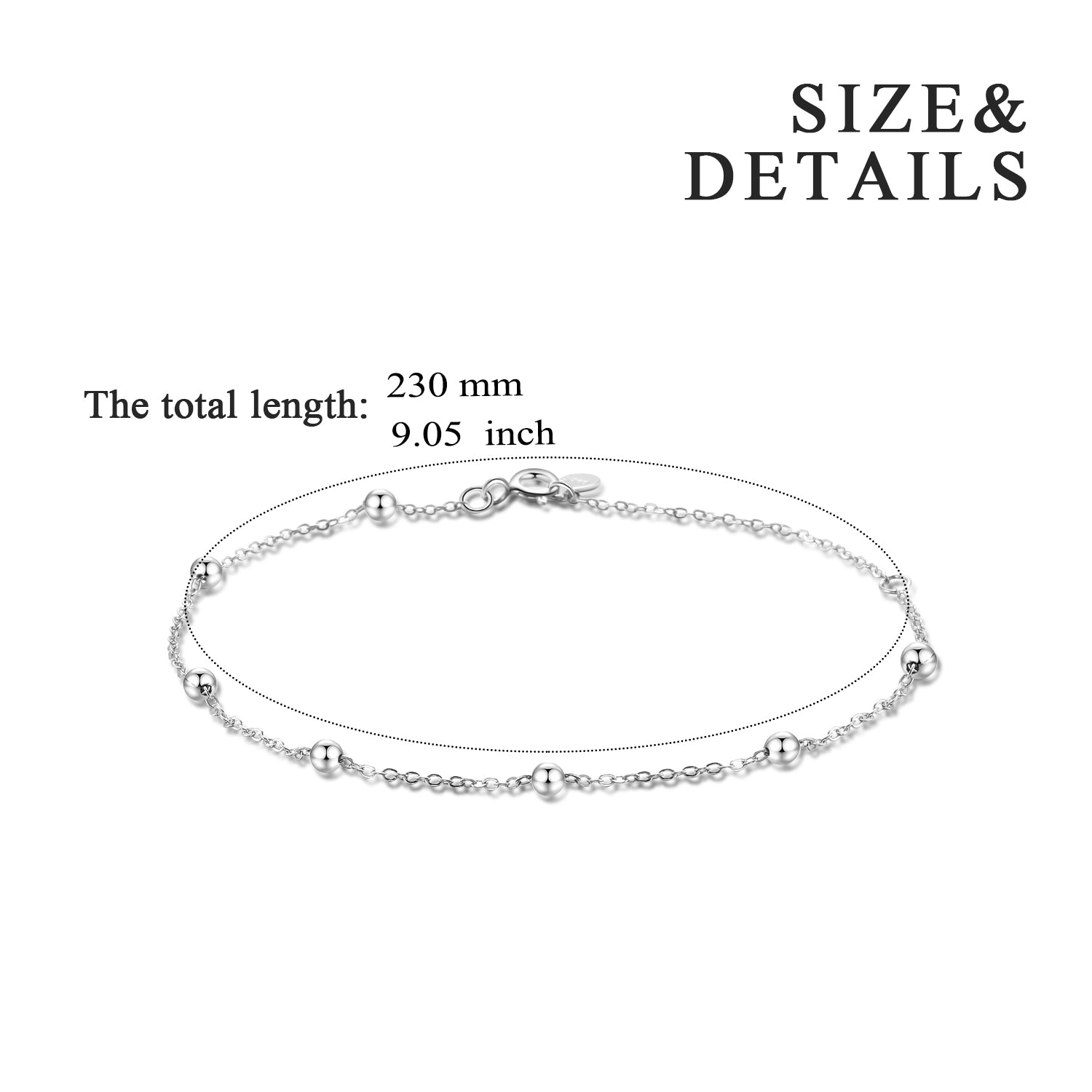 Bead Chain Bracelet Designs Girl Party Jewelry Wear Silver Bracelet