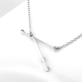 Aries Necklace Jewelry Silver Simple Constellation Fashionable Necklace