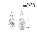 925 Sterling Silver Dangle Drop Celtic Knot  Heart Earring Design