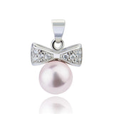 Butterfly Bow Knot Pendant Mounting Zirconia Crystal Pendant