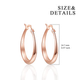 Round Classic Women Circle Drop Hoop Earrings For Girls Birthday Party