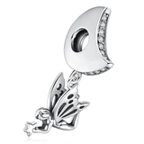 Fairy Angle 925 Sterling Silver Dangles Charms