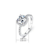 Fine Jewelry Ring Genuine 925 Sterling Silver Engagement Rings for Women