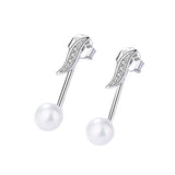 long bead earrings