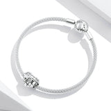 925 Sterling Silver Warm Shake Hands with Nature Charm For Bracelet  Fashion Jewelry For Women and men