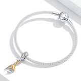 925 Sterling Silver Cute Giraffe Charm  Precious Jewelry For Women