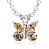Little Cute Butterfly Necklace Mini Silver Wholesale Charm Necklace