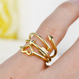 925 Sterling Silver Mother's Day Gift Rings Heart Loving Silver Rings