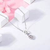 Silver Leaf Necklace Pendant 