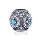 Midnight Blue Beads Charm Blue Color Small Cute Cubic Zirconia Beads