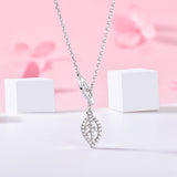 S925 Sterling Silver Leaf Necklace Pendant Clavicle Chain Wholesale