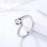 925 Sterling sliver Jewelry Women's Micro cubic Zircon Sterling  sliver ring