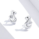 925 Sterling Silver Dinosaur Stud Earrings for Women 925 Sterling Silver Cute Animal Ear Pins Fine Jewelry Bijoux Brincos