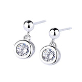 geometric bead set with zircon earrings