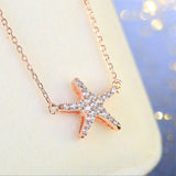 S925 Sterling Silver Cubic Zircon Star Necklace Pendant
