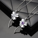 S925 Sterling Silver Clover Pendant Necklace Jewelry Wholesale