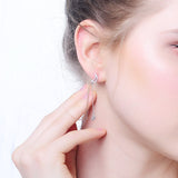 S925 Sterling Silver Star Moon Mythical Drop Stud Earrings