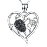 Ocean Turtle Necklace Heart Animal Zirconia Jewelry New Cheap Necklace