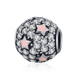 Wholesale Good Quality Cubic Stone Starry Sky Bracelet Beads For Silver Jewelry