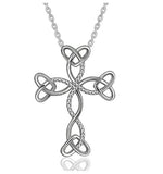 Heart & Cross Pendant Necklace 